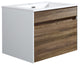 The Ivy Single Bathroom Floating Vanity, Vine, 24"