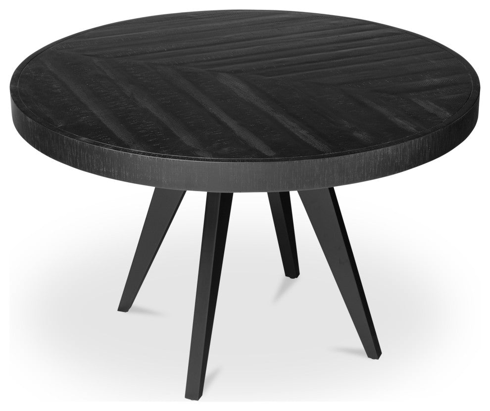 Parq Round Dining Table Black