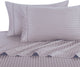 300 TC 100% Cotton Damask Stripe Sheet Set, Lilac, Queen