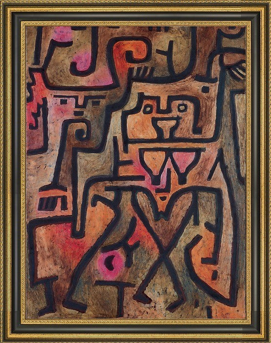 Paul Klee Forest Witch - 21" x 28" Framed Premium Canvas Print