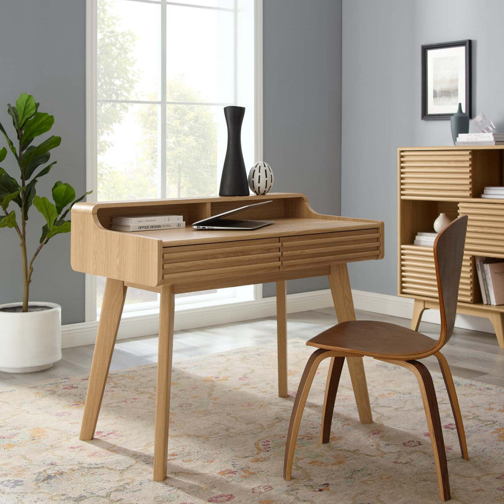 Render Writing Desk Oak