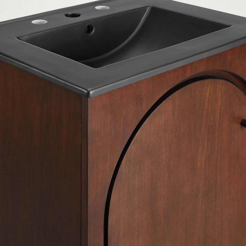 Appia 24" Bathroom Vanity - Walnut Black