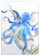 Blue Octopus Wall Art