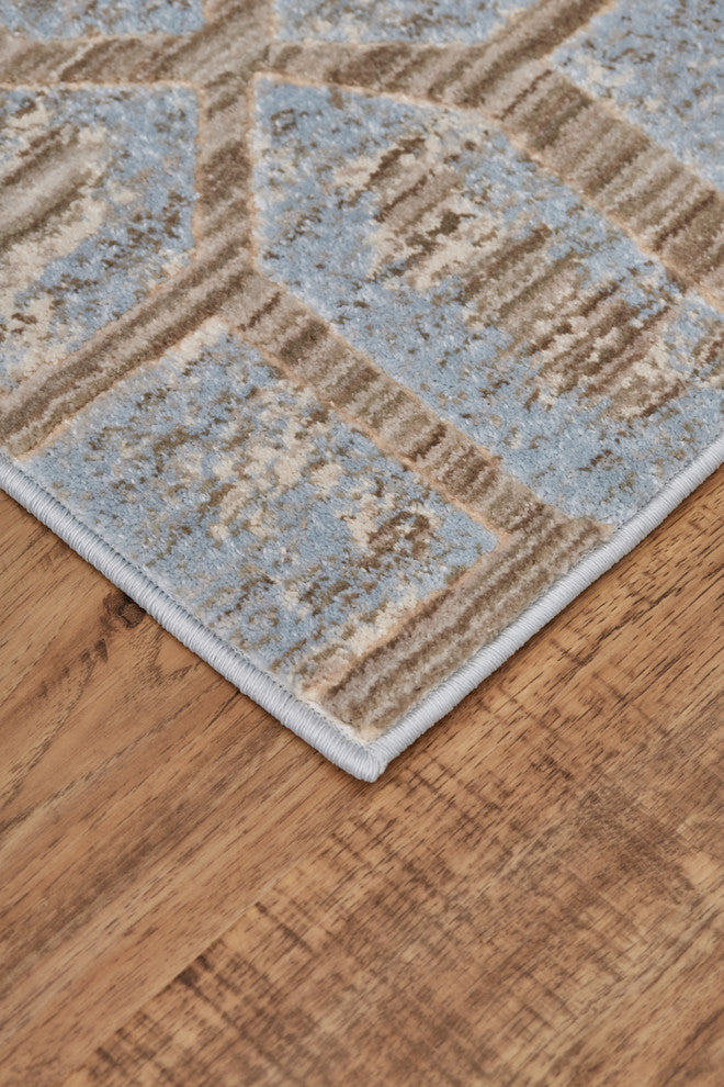 Weave & Wander Carini Rug, Ice, 7'10"x11'