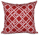 Know The Ropes, Geometric Print Pillow, Red, 26"x26"