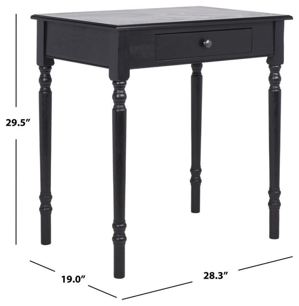 Safavieh Arina 1 Drawer Desk, Black