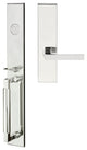 Tokyo Lever, Mortise Dummy Handleset, Right Hand, Polished Stainless Steel