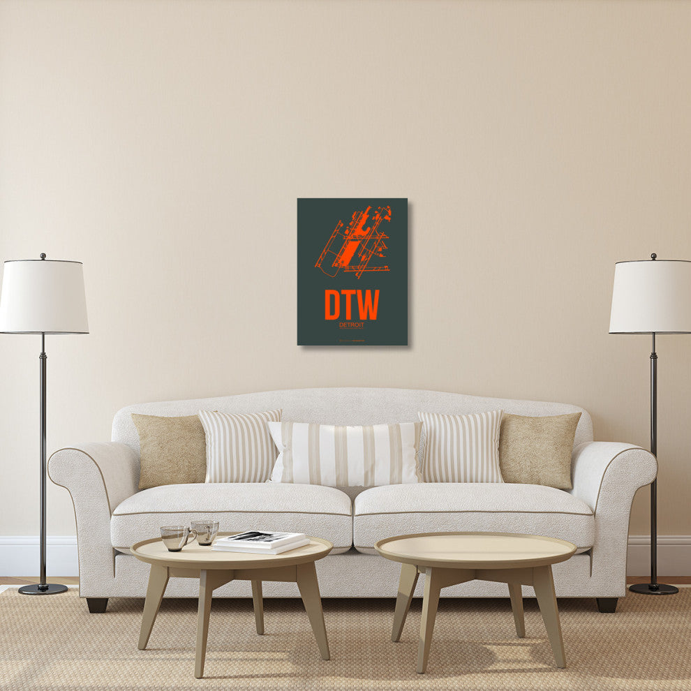"DTW Detroit Poster 3" Fine Art Print