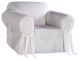 Classic Slipcovers Cotton Duck 1-Piece Chair Slipcover, White
