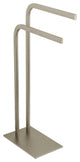Kingston Brass Pedestal Dual Towel Rack, Brushed Nickel