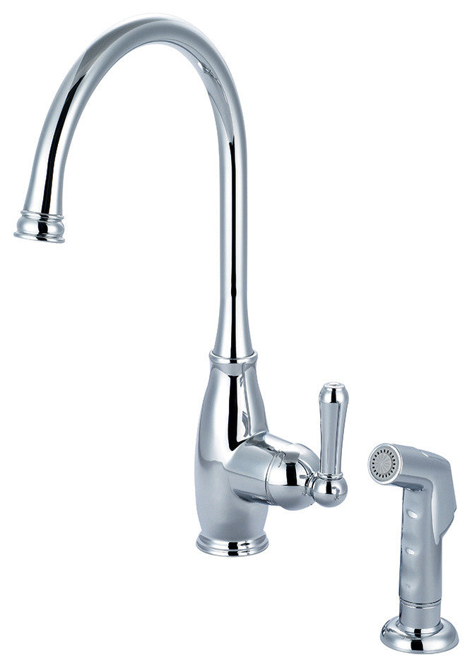 Accent Single Handle Kitchen Faucet, Polished Chrome