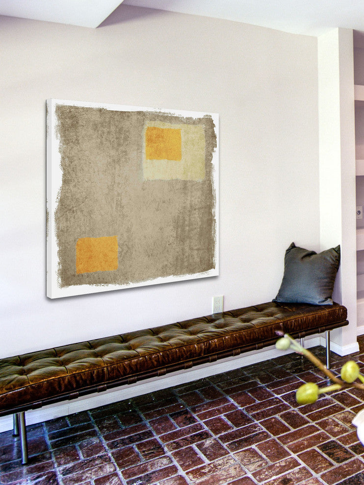 "Olive Square II" Painting Print on Canvas by Irena Orlov