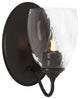 Simple Lines Sconce, Oil Rubbed Bronze, Water Glass