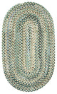 Capel Ocracoke Deep Blue 0425_475 Braided Rugs - 11' 4" X 14' 4" Oval