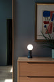 Shore Table Lamp Smoke Grey with G95 LED Bulb