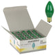 Sunlite 7 Watt C9 Colored Night Light, Intermediate Base, Ceramic Green, 25 Pack