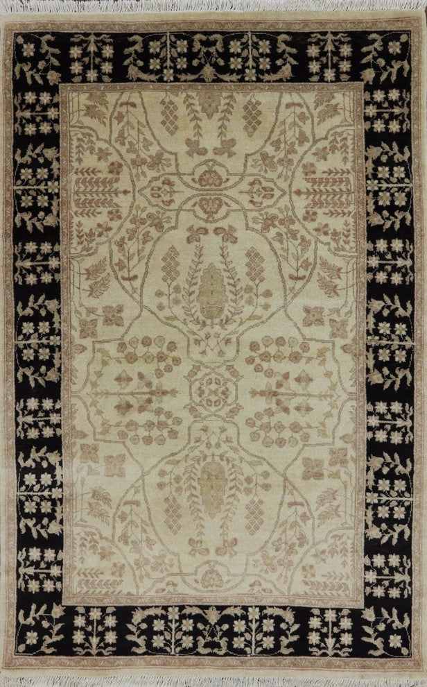 4'x6' Oriental Handmade Wool Peshawar Area Rug, W2136