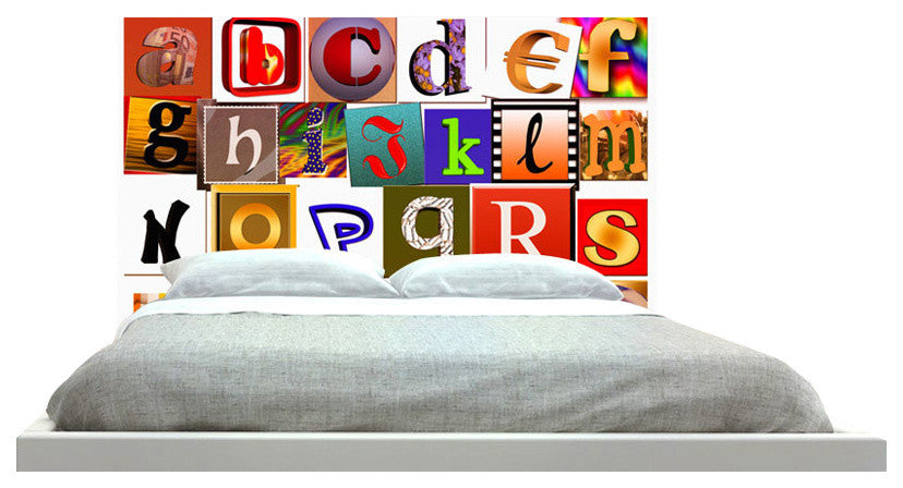 "Alphabet Letters" Headboard