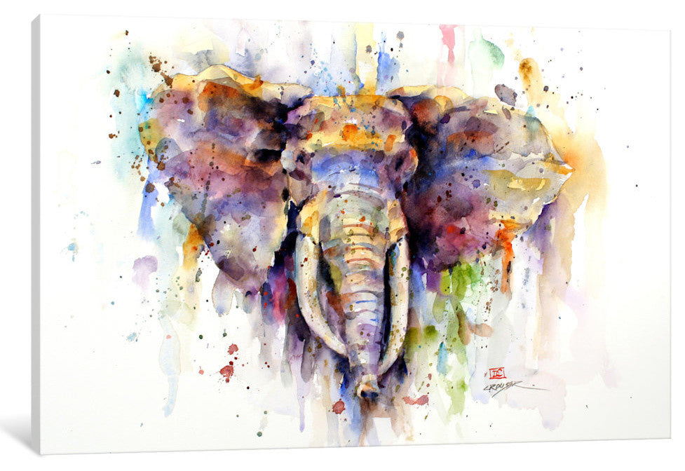 "Elephant" by Dean Crouser, 26x18x1.5"