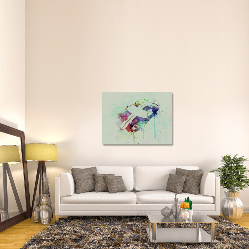"Ford GT Top Watercolor" Fine Art Print
