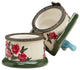 Porcelain Trinket 6-Piece Accessory Box Set, White/Multi