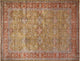 Turkish-Knotted Abdul Gold/Red Rug, 10'3x13'4"