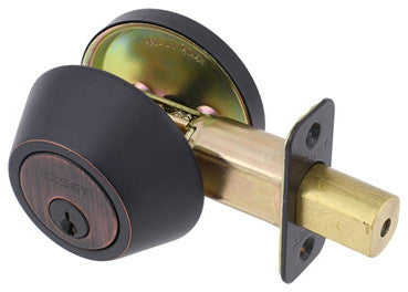 Delaney Hardware Single Cylinder Deadbolt, Tuscany Bronze