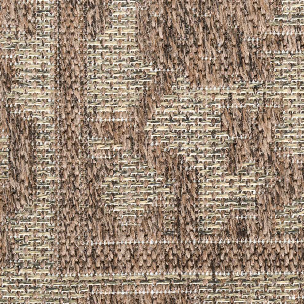 Nourison Tulum 4' x 6' Brown Outdoor Rug