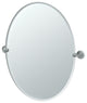 Designer II 32" Frameless Oval Mirror, Chrome