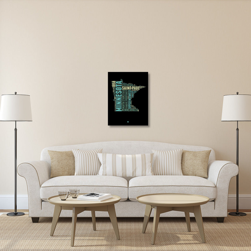 "Minnesota Word Cloud 1" Fine Art Print