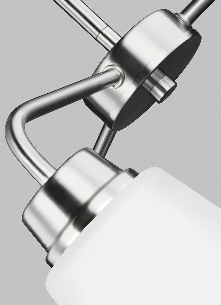 Generation Lighting Lighting 3-Light Chandelier, Brushed Nickel