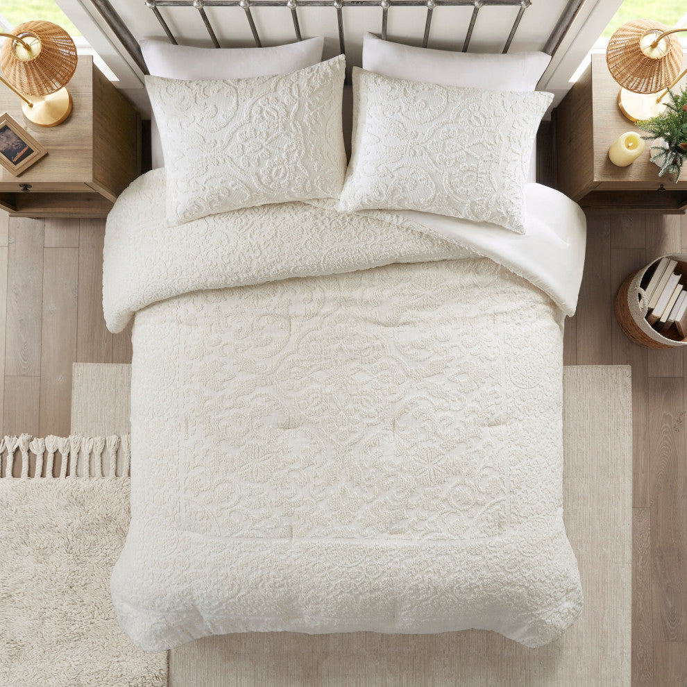 Madison Park Orly 3 Piece Tufted Woven Comforter Set
