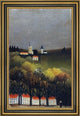 Henri Rousseau Landscape Framed Premium Canvas Print, 16"x24"