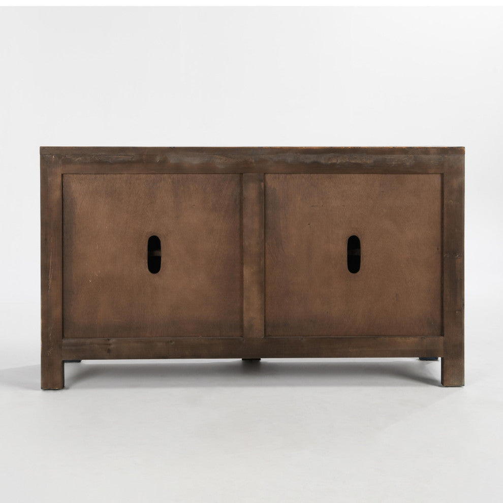 Kosas Home Amherst Reclaimed Pine 4Dr Cabinet, Royal Blue