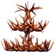 Reproduction Antler Whitetail Double Tier Chandelier Light, RL-9