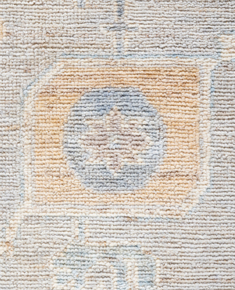 Oushak One-of-a-Kind Hand-Knotted Area Rug Beige, 8'2" x 9'9"