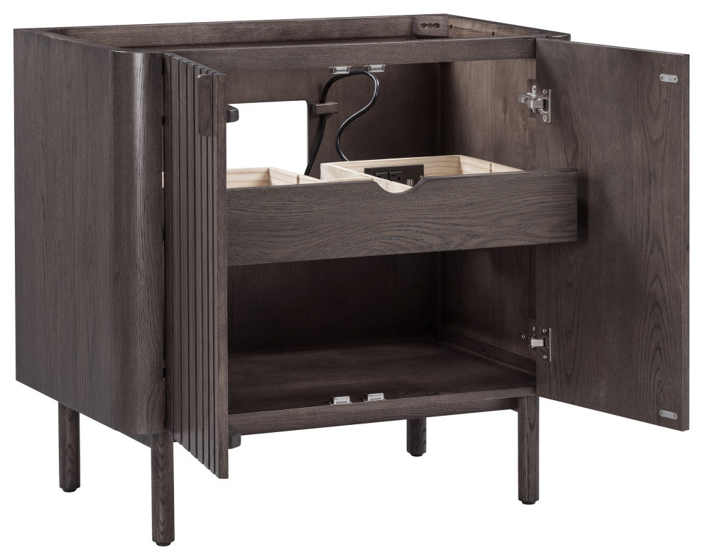 Blakely Vanity Only Collection, Brown Oak, 36