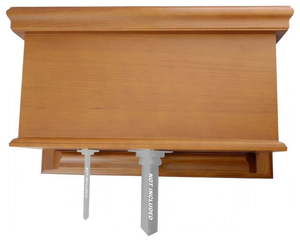 Light Oak High Tank Toilet Part Wooden Flat Tank Only Fits Both L and Z Pipes