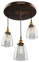 Greenwich 3-Light Oil Rubbed Bronze Pendant Light