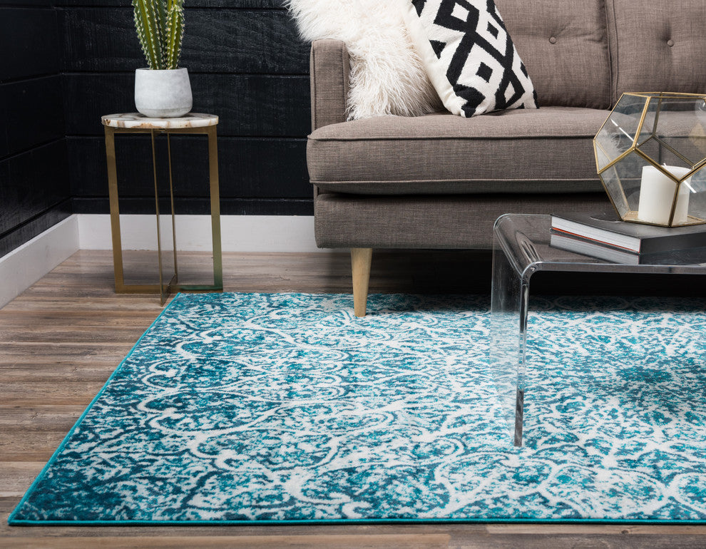Unique Loom Turquoise Grace Sofia 2' 2 x 3' 0 Area Rug