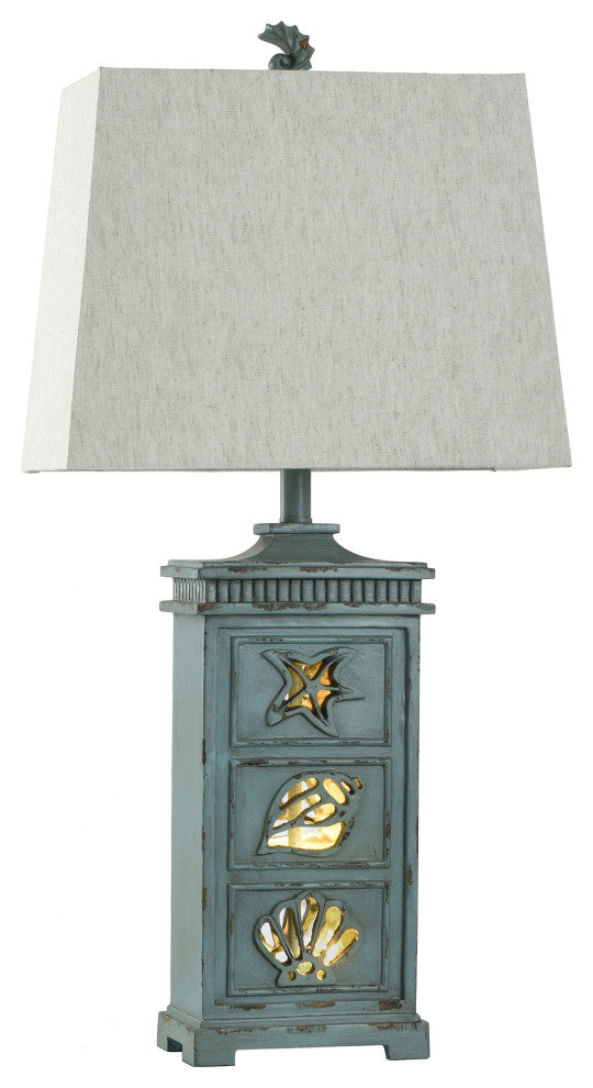 River Crest | Coastal Table Lamp With Night Light