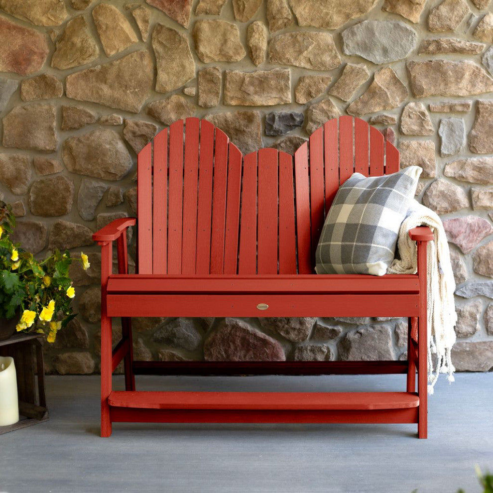 Hamilton 4' Counter Height Bench, Rustic Red