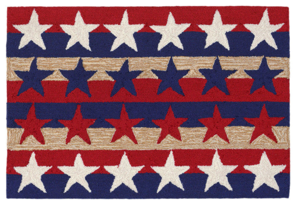 Frontporch Stars & Stripes Indoor/Outdoor Rug Americana 2'x3'