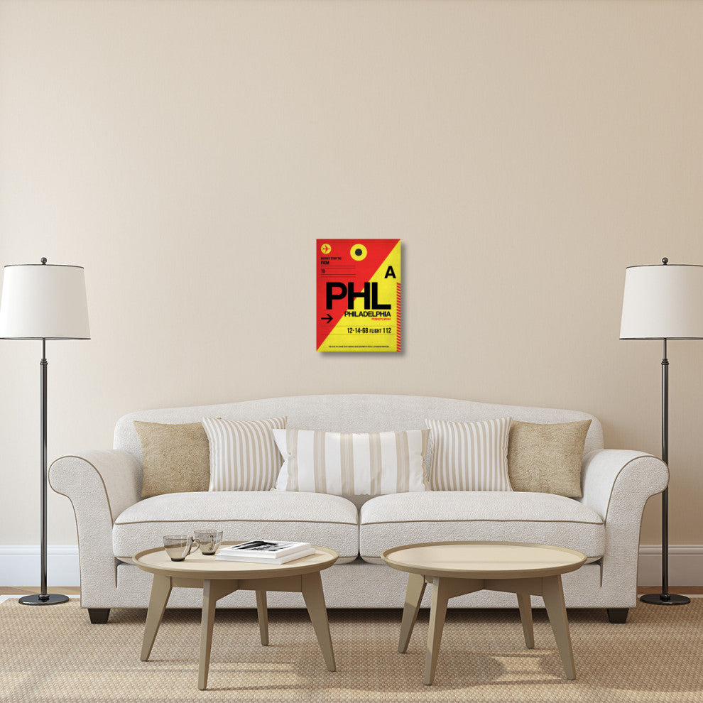 "PHL Philadelphia Luggage Tag 2" Fine Art Print