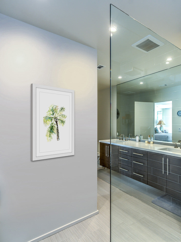 "Palm Tree 2" Framed Print by Rachel Byler