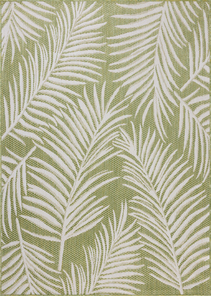 Loloi Easton Ivory / Green 18" x 18" Sample Rug