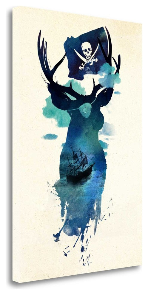"Captain Hook" By Robert Farkas, Giclee Print on Gallery Wrap Canvas