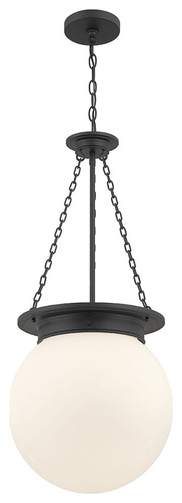 Manor 3-Light Pendant, Matte Black, Matte Black