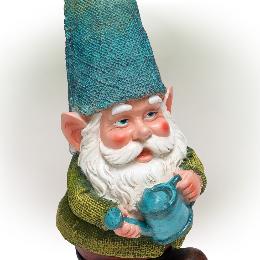 Gnome Holding a Watering Can Statue