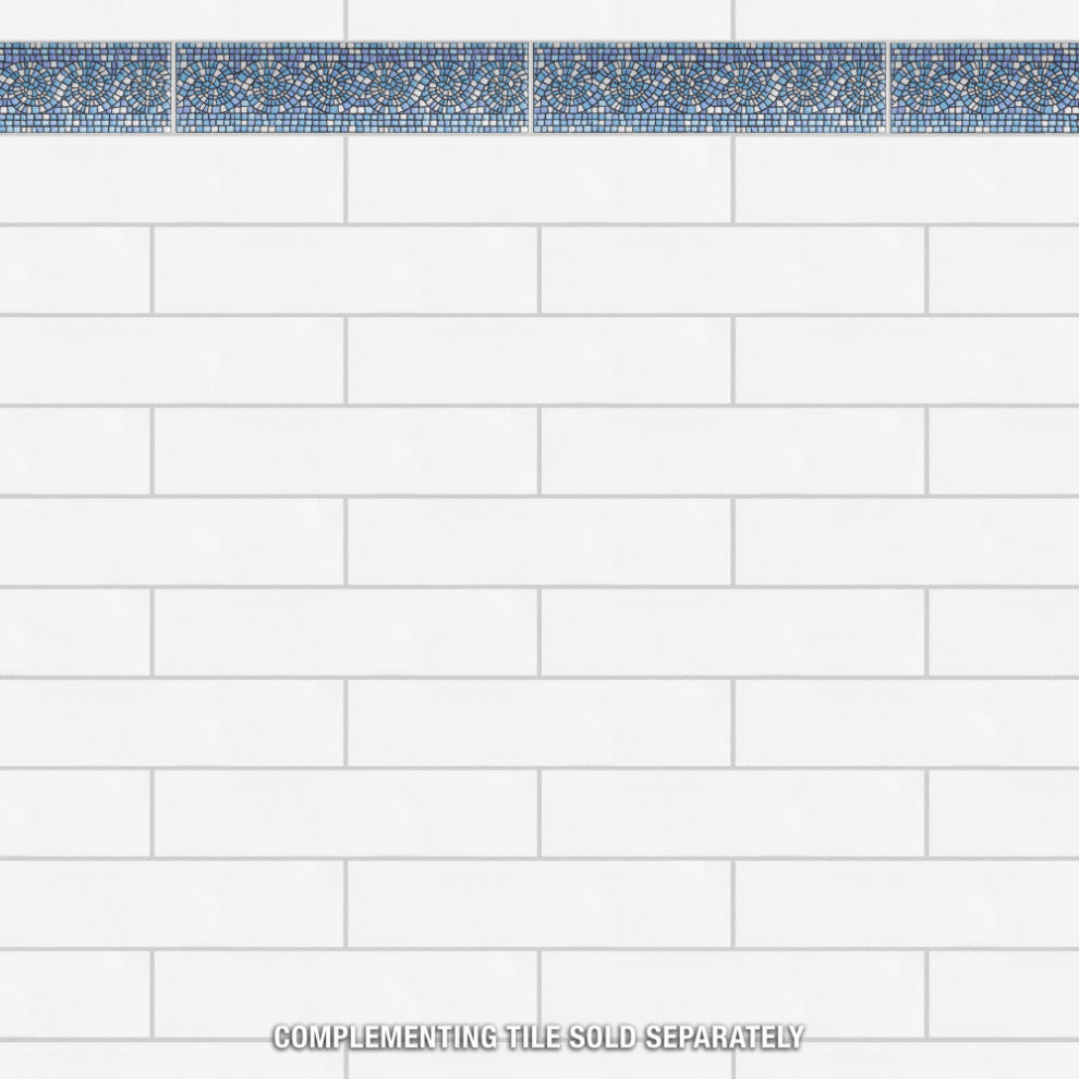 Captain Riptide Glacier Blue Ceramic Wall Trim